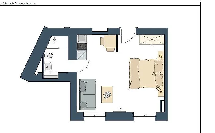 아파트호텔 The Red - Living By The Rhine 뒤셀도르프